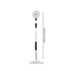 Metal Ice Fishing Scoop Skimmer: Plastic Foldable Detachable Winter Ice Fishing Scoop L view 3