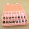 AKOAK 1 Pack 24 Grid Plastic Storage Case, Transparent Jewelry Display Organizer, Detachable Divider -7.5"x 5.1"x 1.4" for Beads, Jewelry, Earrings, Rings (Orange) view 3