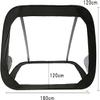 LSDRALOBBEB Mini Soccer Goal Portable Soccer Net Pop Up Goal Nets Outdoor Children's Portable Football Training Stand Football Goals Black Football Gate for Home Club Garden Beach 1112 view 2