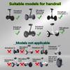 GYL Scooter Adjustable Handlebar Extension Knee Bar Self Balance Hoverboard Hand Control Handle Stand Release Knee Pressure Replacement for Segway Ninebot miniPRO miniLITE S (set of handrail black) view 2