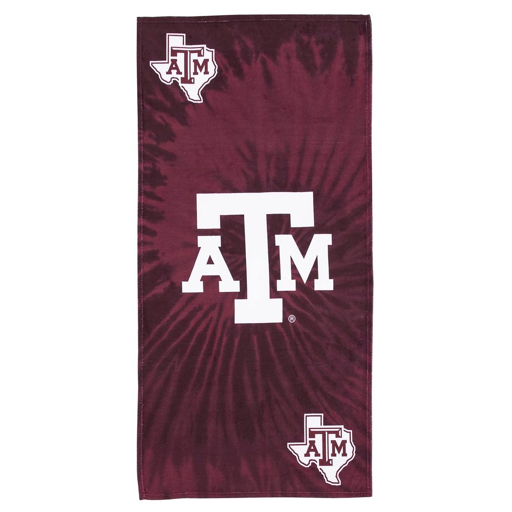 Northwest NCAA Texas A&M Aggies Unisex-Adult Beach Towel, 30" x 60", Psychedelic