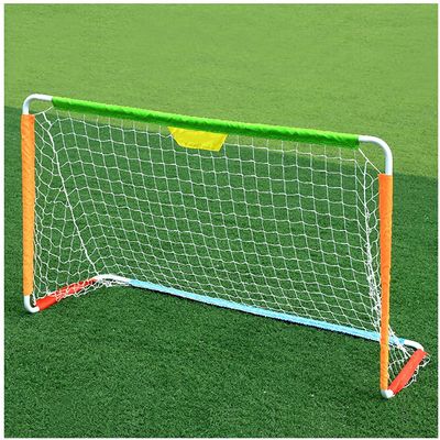 Mini Soccer Goal Portable Soccer Net Pop Up Goal Nets Three-Person Mini Detachable Steel Tube Football Training Frame Football Goals Children's Pop-Up Football Goal for Home Outdoor Garden LSDRALOBBEB