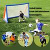 Mini Soccer Goal Portable Soccer Net Pop Up Goal Nets Three-Person Mini Detachable Steel Tube Football Training Frame Football Goals Children's Pop-Up Football Goal for Home Outdoor Garden LSDRALOBBEB view 2