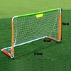 Mini Soccer Goal Portable Soccer Net Pop Up Goal Nets Three-Person Mini Detachable Steel Tube Football Training Frame Football Goals Children's Pop-Up Football Goal for Home Outdoor Garden LSDRALOBBEB view 3