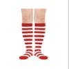 Christmas Red White Stripes Knee High Striped Socks for Women - Long Thin Tube Sports Socks Tall Stocking view 2