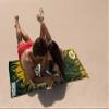 Northwest NFL Green Bay Packers Unisex-Adult Beach Towel, 30" x 60", Psychedelic view 2