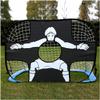 LSDRALOBBEB Mini Soccer Goal Portable Soccer Net Pop Up Goal Nets 2 in 1 Pop-Up Simple Football Training Equipment Football Goals Folding Portable Kids Football Goal Suitable for Outdoor Gardens 1112 view 1