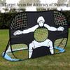 LSDRALOBBEB Mini Soccer Goal Portable Soccer Net Pop Up Goal Nets 2 in 1 Pop-Up Simple Football Training Equipment Football Goals Folding Portable Kids Football Goal Suitable for Outdoor Gardens 1112 view 2