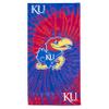 Northwest NCAA Kansas Jayhawks Unisex-Adult Beach Towel, 30" x 60", Psychedelic view 1