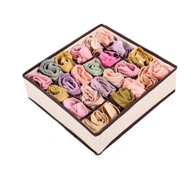HANRUO Storage Boxes Foldable Ties, Socks, Bra, Organizer for The Room (Color : 24 Grid)