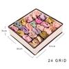 HANRUO Storage Boxes Foldable Ties, Socks, Bra, Organizer for The Room (Color : 24 Grid) view 2