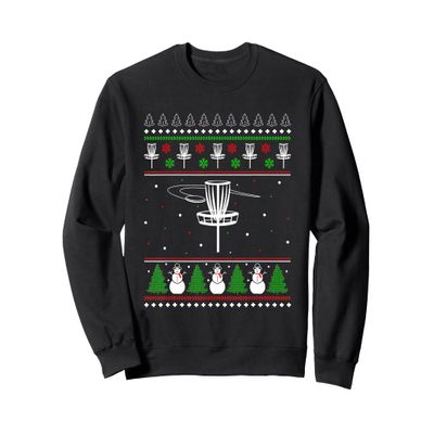 Funny Disc Golf Ugly Christmas Sweater Pajama For Men Women Sweatshirt