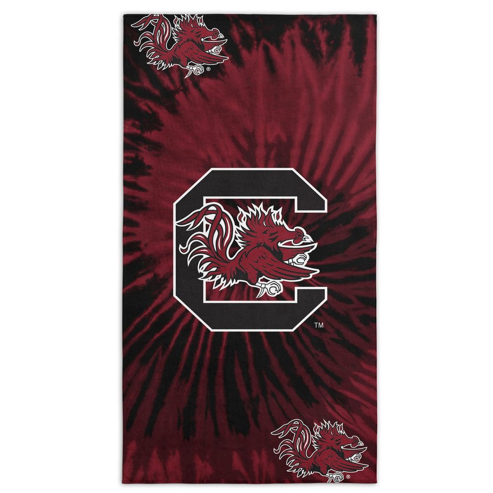 Northwest NCAA South Carolina Fighting Gamecocks Unisex-Adult Beach Towel, 30" x 60", Psychedelic
