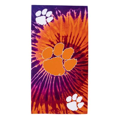 Northwest NCAA Clemson Tigers Unisex-Adult Beach Towel, 30" x 60", Psychedelic