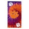 Northwest NCAA Clemson Tigers Unisex-Adult Beach Towel, 30" x 60", Psychedelic view 1
