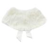 HULIJA Girls Princess Faux Fur Wraps Shawl Flower Girls Bolero Shrug Cape Party Wedding Dress Up Outerwear Beige One_Size view 2