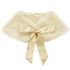 HULIJA Girls Princess Faux Fur Wraps Shawl Flower Girls Bolero Shrug Cape Party Wedding Dress Up Outerwear Champagne One_Size view 1