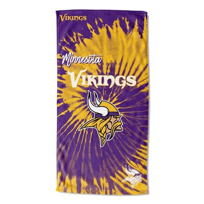 Northwest NFL Minnesota Vikings Unisex-Adult Beach Towel, 30" x 60", Psychedelic