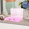 AKOAK 1 Pack 24 Grid Plastic Storage Case, Transparent Jewelry Display Organizer, Detachable Divider -7.5"x 5.1"x 1.4" for Beads, Jewelry, Earrings, Rings (Pink) view 4
