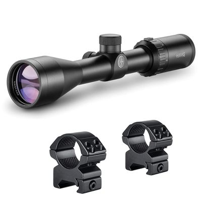 Hawke Waterproof Shockproof Nitrogen-Filled Vantage 3-9x40 1" Scope, Scope with 1" 2-Piece Ring Mounts