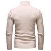 Kaxiya2021 Men's Long Sleeve Turtleneck Sweater Slim Thermal Knitted Twisted Pullover Basic Solid Casual Soft Comfy Jumpers (Apricot,Medium) view 2