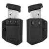 Aecktech 2 Pack Universal Mag Carrier IWB/OWB Magazine Holster Fits: 9mm/.40 Double/Single Stack|.45ACP Double/Single Stack,for Right & Left Hand Ambidextrous Concealed Carry view 1