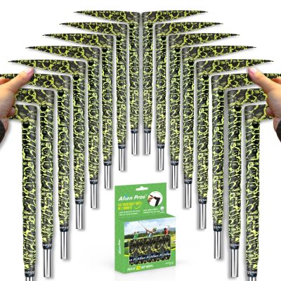 Alien Pros Golf Grip Wrapping Tapes (16-Pack) - Innovative Golf Club Grip Solution - Enjoy a Fresh New Grip Feel in Less Than 1 Minute (16-Pack, Yellow Lizard)