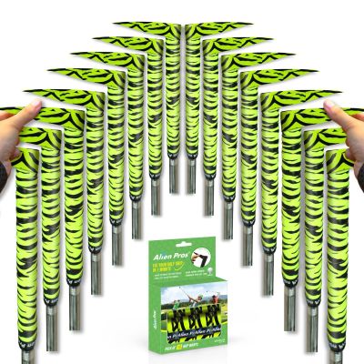 ALIEN PROS Golf Grip Wrapping Tapes (16-Pack) - Innovative Golf Club Grip Solution - Enjoy a Fresh New Grip Feel in Less Than 1 Minute (16-Pack, Neon Tiger)