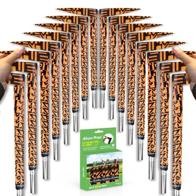 ALIEN PROS Golf Grip Wrapping Tapes (16-Pack) - Innovative Golf Club Grip Solution - Enjoy a Fresh New Grip Feel in Less Than 1 Minute (16-Pack, Egyptian Orange)