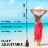 SereneLife Adjustable SUP Paddle - Adjustable 3-piece Mix Carbonfiber Paddle, Lightweight & Comfortable to Use, Includes Carrying Bag w/ Zip and Handle, Comfortable Grip & Powerful Stroke view 2