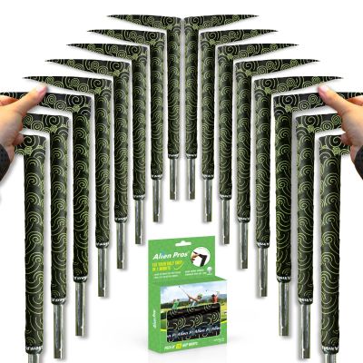 Alien Pros Golf Grip Wrapping Tapes (16-Pack) - Innovative Golf Club Grip Solution - Enjoy a Fresh New Grip Feel in Less Than 1 Minute (16-Pack, Black Clouds)