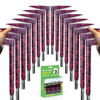 Alien Pros Golf Grip Wrapping Tapes (16-Pack) - Innovative Golf Club Grip Solution - Enjoy a Fresh New Grip Feel in Less Than 1 Minute (16-Pack, Fire)