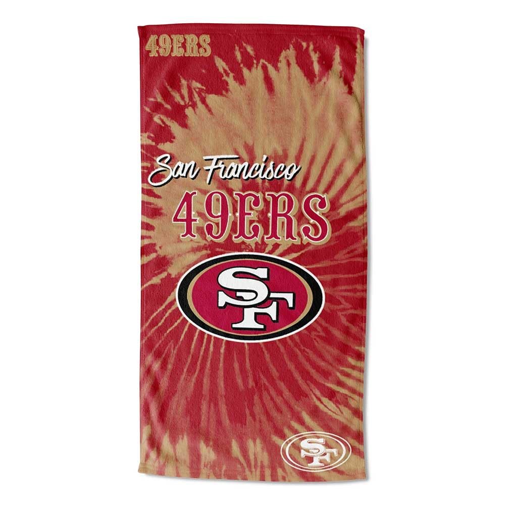 Northwest NFL San Francisco 49ers Unisex-Adult Beach Towel, 30" x 60", Psychedelic