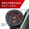 Coleman Bicycle Air Pump, Pressure Gauge, English, American Style, Presta Type, Valve Compatible, Black Floor Pump view 2