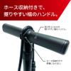 Coleman Bicycle Air Pump, Pressure Gauge, English, American Style, Presta Type, Valve Compatible, Black Floor Pump view 4