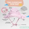 Brook + Bay Baby Sun Hat - Beach Hat, Summer Hat, Swim Hat for Baby Large - Pink Floral view 3