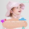 Brook + Bay Baby Sun Hat - Beach Hat, Summer Hat, Swim Hat for Baby Large - Pink Floral view 4