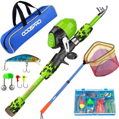 ODDSPRO Kids Fishing Pole and Kids Fishing Net