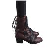 Bcshiye Women's Booties Pointed Toe Fashion Slip On Ankle Boots Mid Heel Mid Calf Boots Warm Outdoor Western Shoes view 2