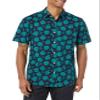 Amazon Essentials Short Sleeve Shirt for Men, Available in Big & Tall, Navy Leaf Print, X-Small view 4