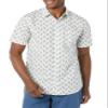 Amazon Essentials Men's Slim-Fit Short-Sleeve Poplin Shirt, Light Blue Bird Print, XX-Large view 4