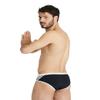 ARENA Men's Icons Swim Brief Solid MaxLife Athletic Swimwear Professional Training Swimsuit Trunk Sports Bathing Suit, Black/White Logo, US Size 38 view 2