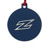 GRAPHICS & MORE University of Akron Primary Aluminum Holiday Christmas Tree Ornament - 3.0" (7.6 cm) x 3.37" (8.6 cm) view 1