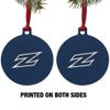GRAPHICS & MORE University of Akron Primary Aluminum Holiday Christmas Tree Ornament - 3.0" (7.6 cm) x 3.37" (8.6 cm) view 2