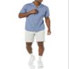 Amazon Essentials Men's Vacation Cotton Button-Down Resort Shirt, Short Sleeve, Washed Blue, X-Small view 3