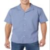 Amazon Essentials Men's Vacation Cotton Button-Down Resort Shirt, Short Sleeve, Washed Blue, X-Small view 4