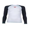 ARENA Girl's Long Sleeves Rash Vest, Swim Shirt with Uv Sun Protetion, White/Ash Grey, 29 view 3