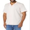 Amazon Essentials Men's Vacation Cotton Resort Shirt, Slim-Fit Short Sleeve, Pink, Small view 1