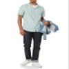 Amazon Essentials Men's Vacation Cotton Resort Shirt, Slim-Fit Short Sleeve, Multicolor Stripe, X-Small view 3