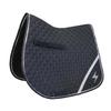 HY Silva Flash Horse Saddlepad (Pony) (Black/Silver Reflective) view 1